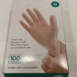 BASIC EQUIPMENT VINYL GLOVES - MED